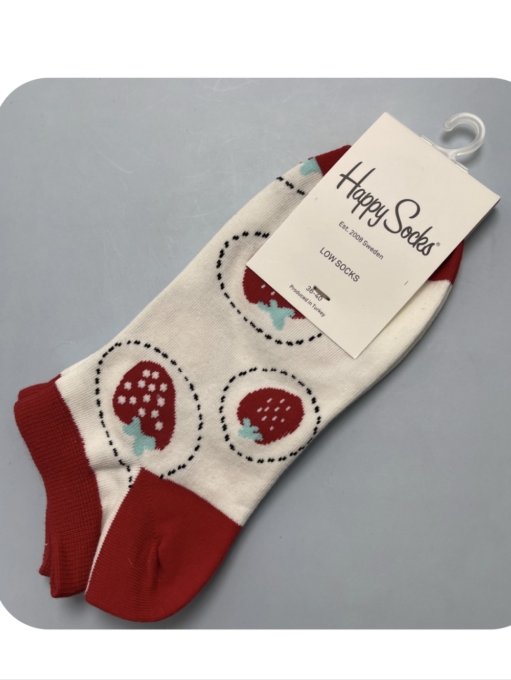 Happy Socks Low-Cut Strawberry Socks